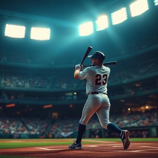 Baseball action shot