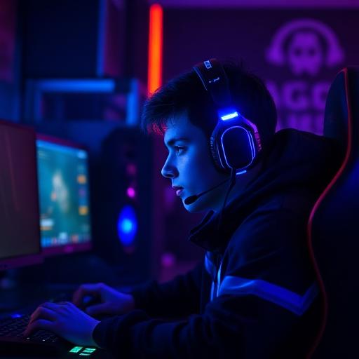 Esports action shot