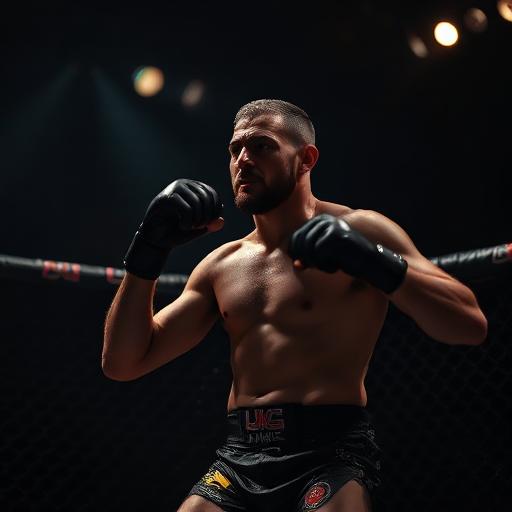 MMA action shot